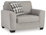 Avenal Park Flannel Oversized Chair by Ashley at Eve Furniture