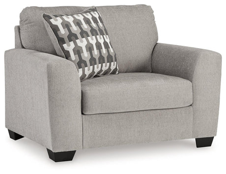 Avenal Park Flannel Oversized Chair by Ashley at Eve Furniture