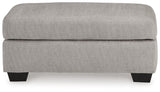 Avenal Park Flannel Ottoman by Ashley at Eve Furniture