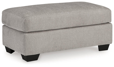 Avenal Park Flannel Ottoman by Ashley at Eve Furniture