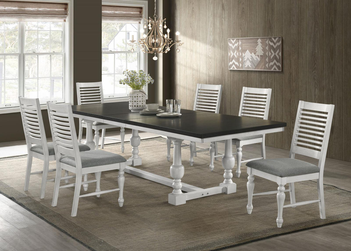 Aventine Charcoal/Vintage Chalk 7-Piece Rectangular Dining Set