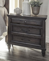 Avenue 3-Drawer Nightstand Weathered Burnished Brown