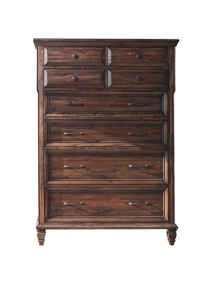 Avenue Weathered Burnished Brown 8-Drawer Chest