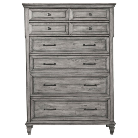 Avenue Gray 8-Drawer Rectangular Chest