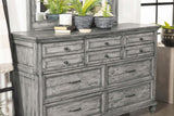 Avenue Gray 8-Drawer Rectangular Dresser