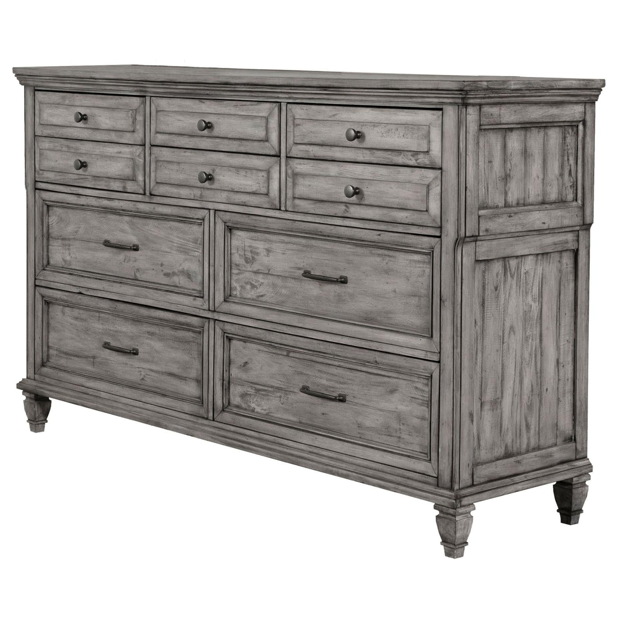 Avenue Gray 8-Drawer Rectangular Dresser