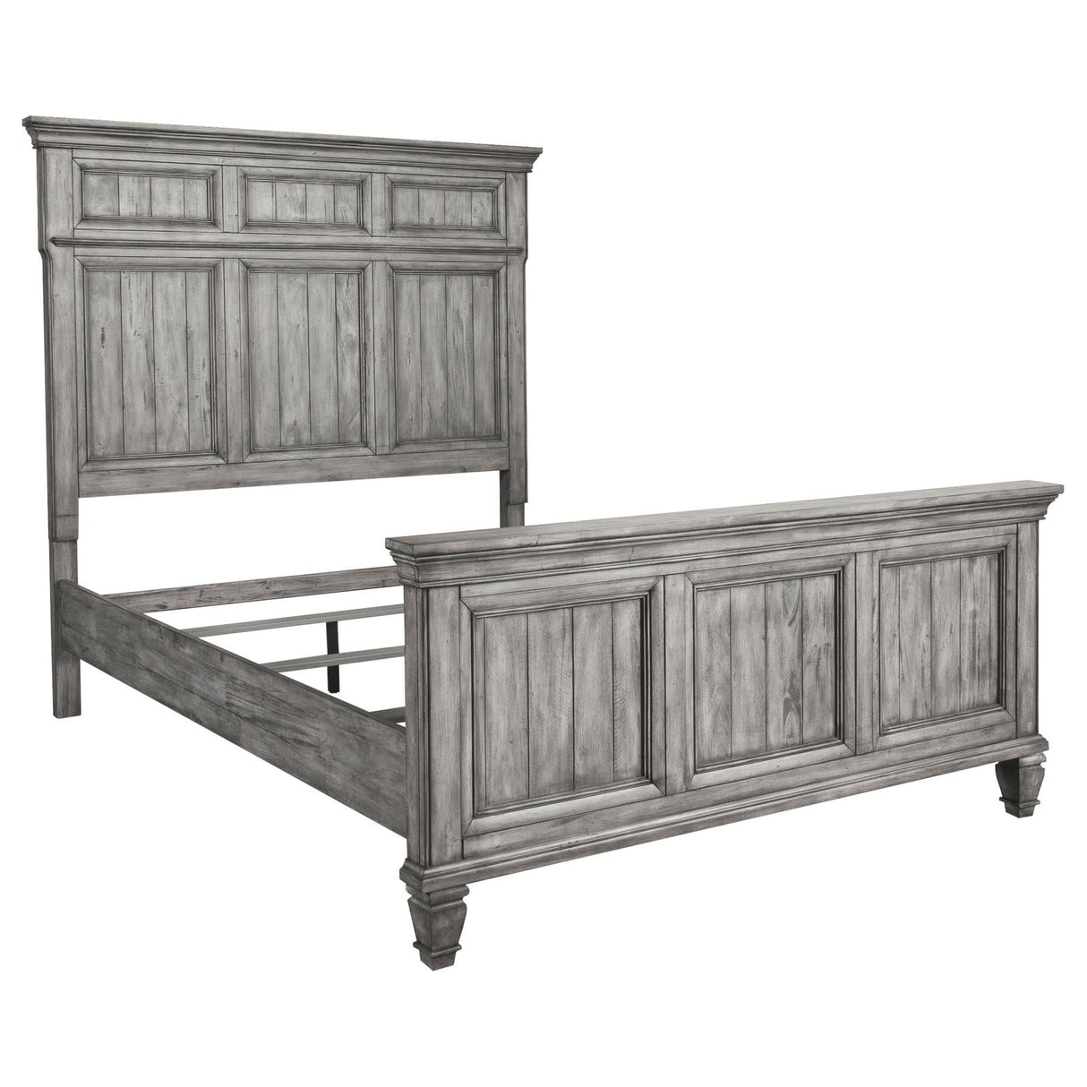 Avenue California King Panel Bed Gray