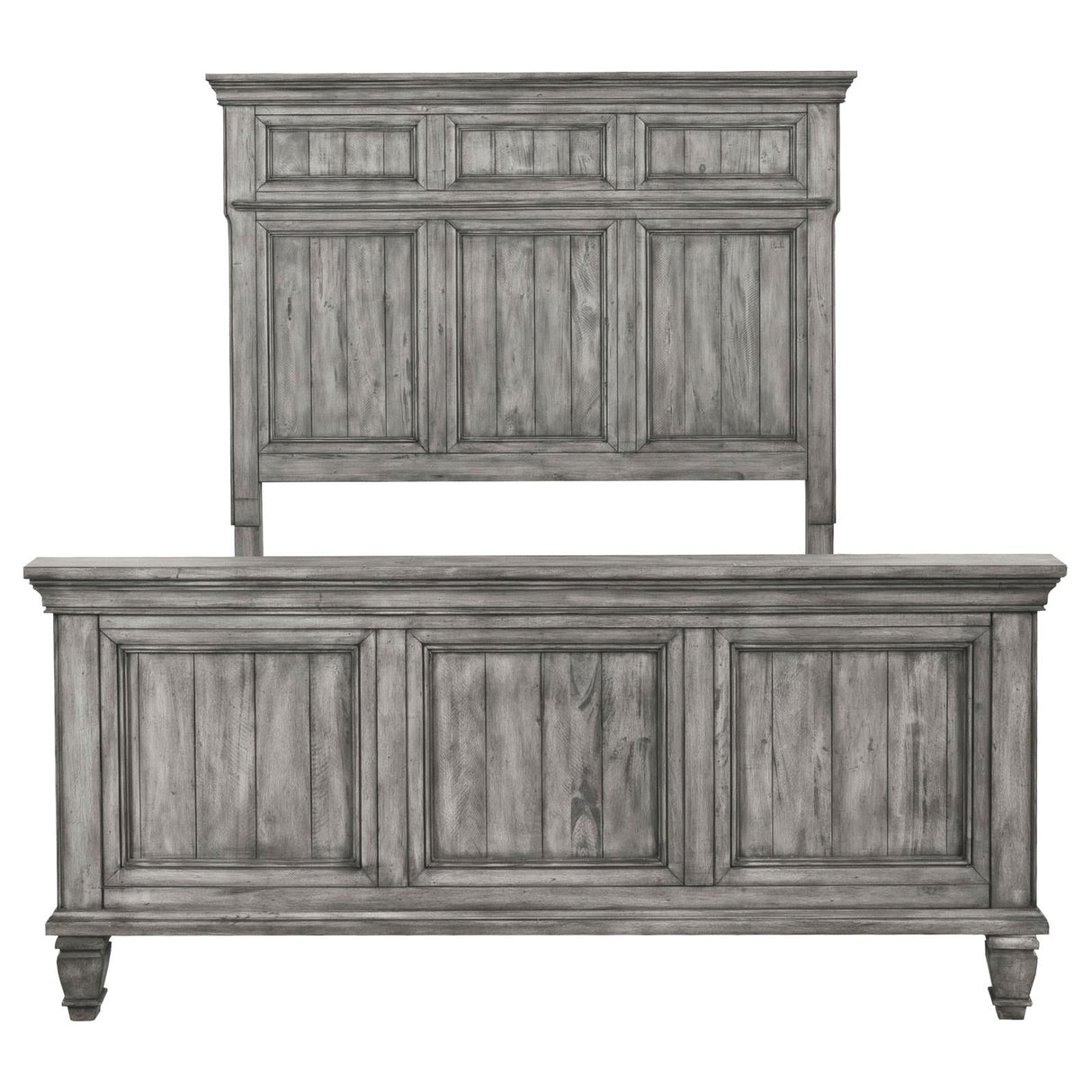 Avenue California King Panel Bed Gray