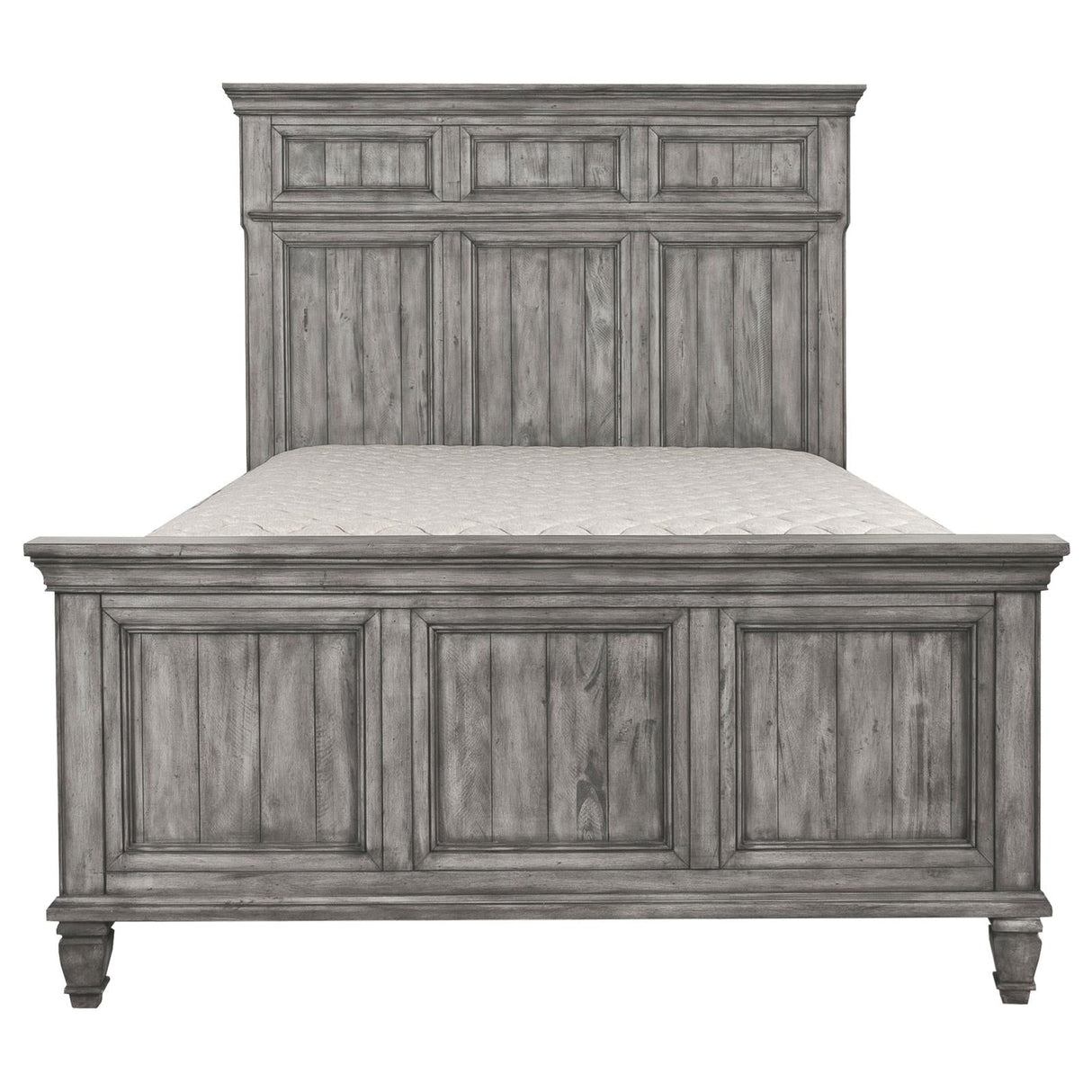 Avenue California King Panel Bed Gray