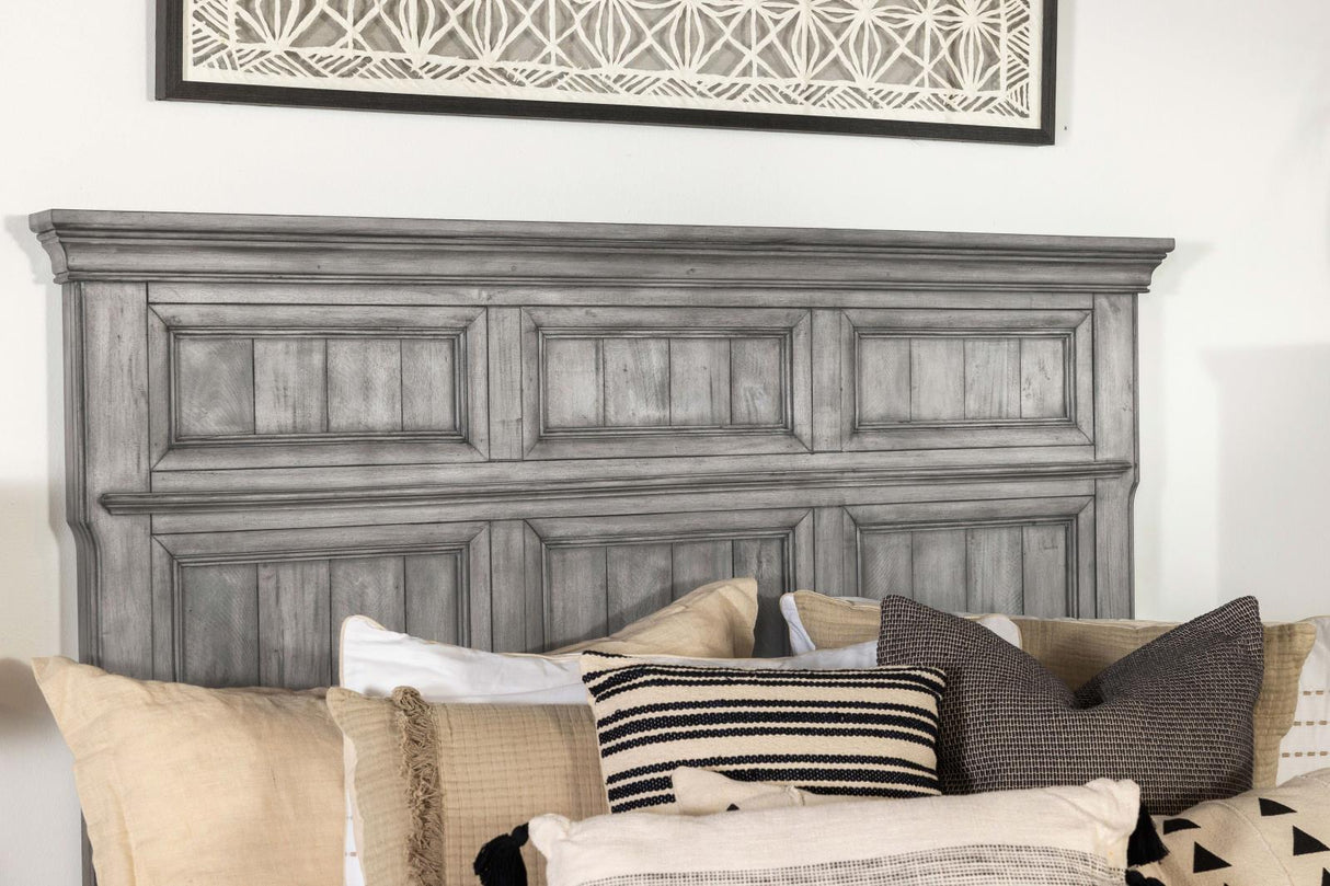 Avenue Eastern King Panel Bed Gray