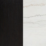 Averill Coffee Bean 72-inch Rectangular White Marble Top Dining Table by Coaster at Eve Furniture
