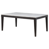 Averill Coffee Bean 72-inch Rectangular White Marble Top Dining Table by Coaster at Eve Furniture