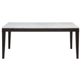 Averill Tan & Coffee Bean 7-Piece White Marble Top Dining Set by Coaster at Eve Furniture