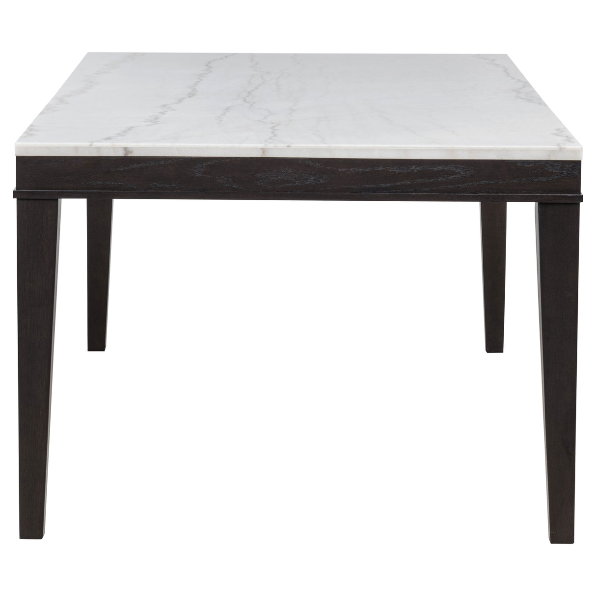 Averill Tan & Coffee Bean 7-Piece White Marble Top Dining Set by Coaster at Eve Furniture