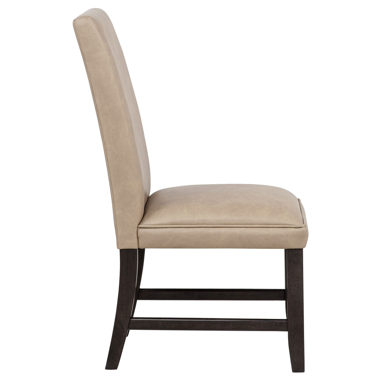 Averill Tan Faux Leather Upholstered Dining Side Chair (Set of 2) by Coaster at Eve Furniture