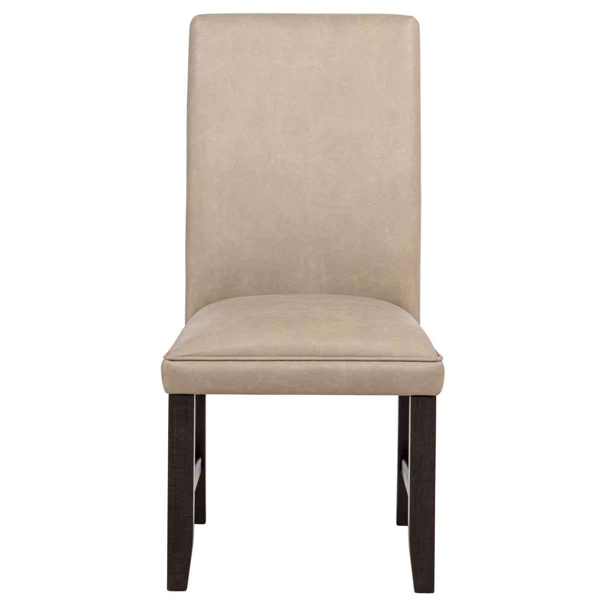 Averill Tan Faux Leather Upholstered Dining Side Chair (Set of 2) by Coaster at Eve Furniture