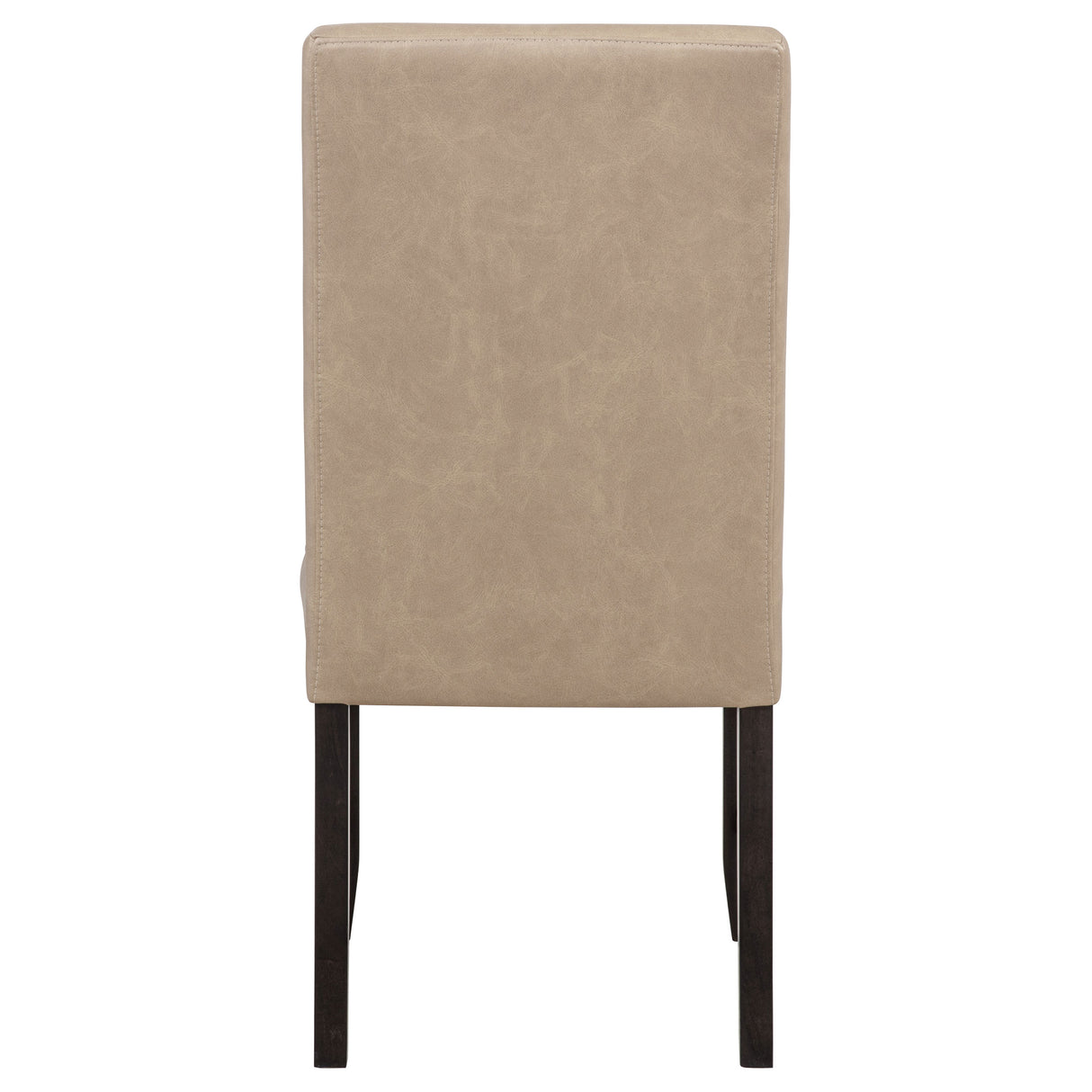 Averill Tan Faux Leather Upholstered Dining Side Chair (Set of 2) by Coaster at Eve Furniture
