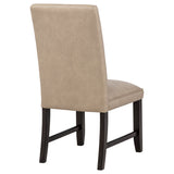 Averill Tan Faux Leather Upholstered Dining Side Chair (Set of 2) by Coaster at Eve Furniture