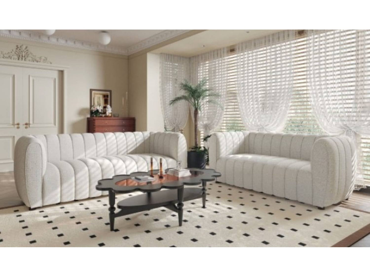 Aversa Off-White Sofa & Loveseat by Furniture of America at Eve Furniture