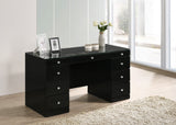 Avery Black Vanity Set w/LED Mirror
