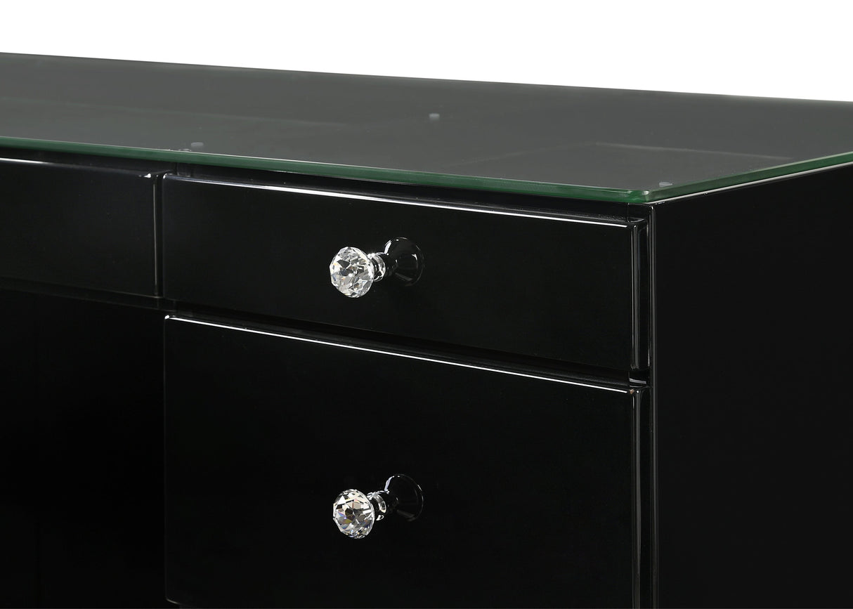 Avery Black Vanity Set w/LED Mirror