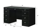 Avery Black Vanity Set w/LED Mirror