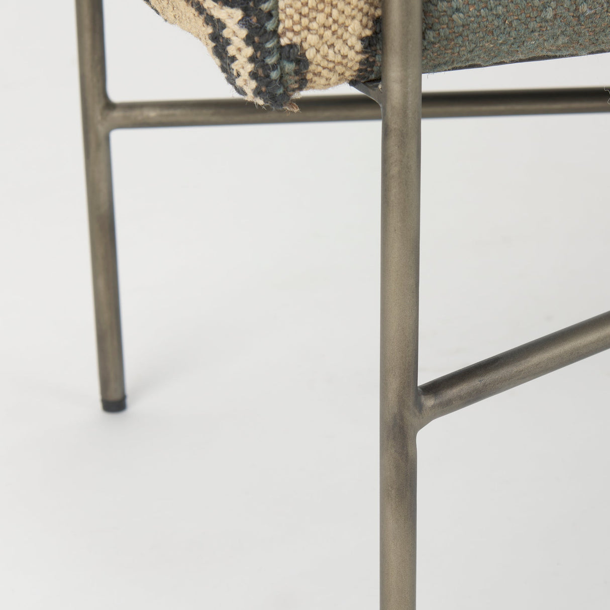 Avery I Multi Colored Upholstered Patterned Seat Accent Bench by Mercana at Eve Furniture