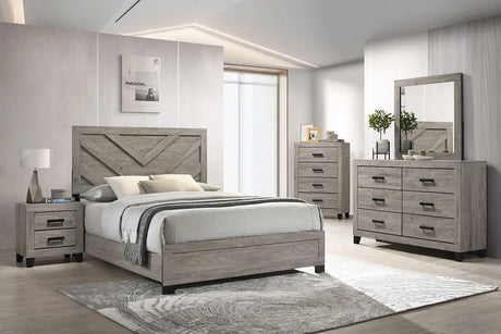 Avery Light Grey Panel Bedroom Set by New Era Innovations at Eve Furniture