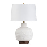 Avi White Table Lamp by Crestview at Eve Furniture