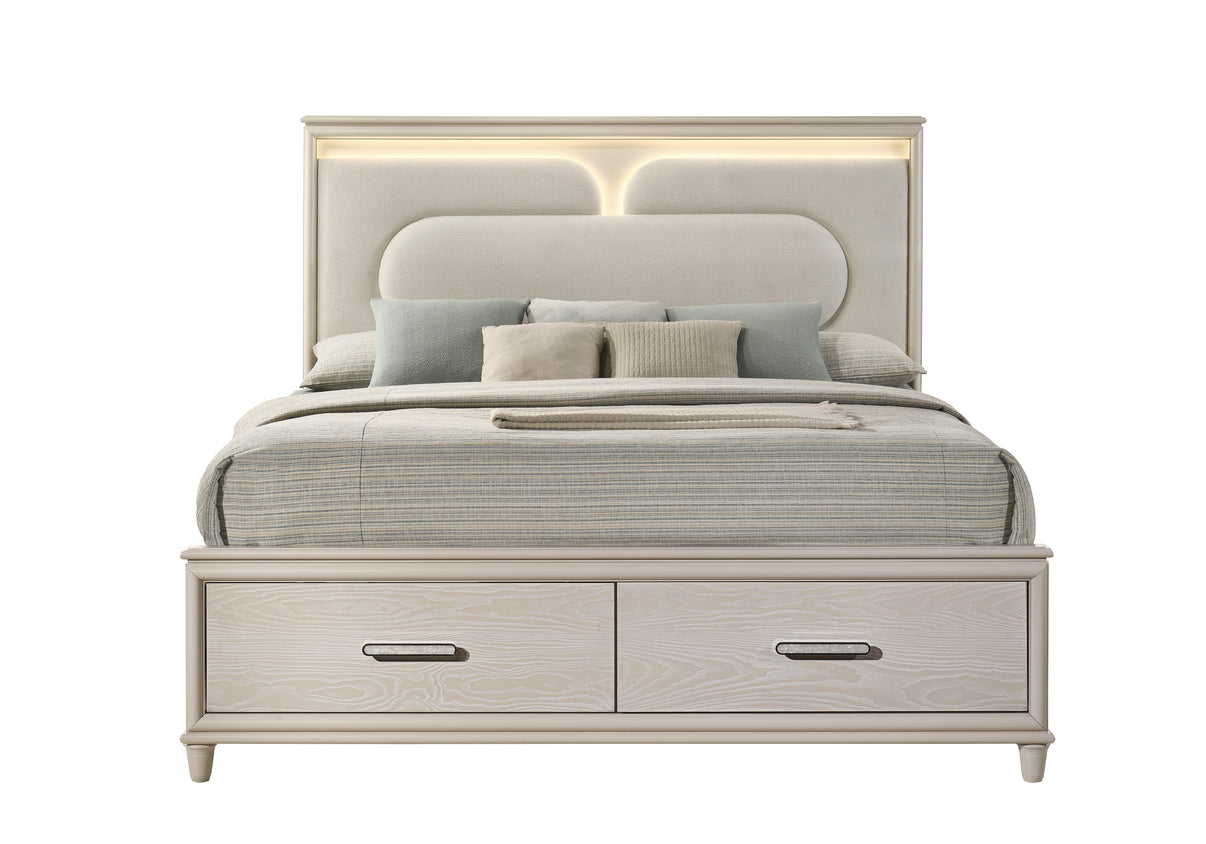 Aviana Light Brown Platform Bedroom Set by New Era Innovations at Eve Furniture