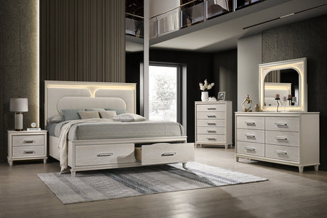 Aviana Light Brown Platform Bedroom Set by New Era Innovations at Eve Furniture