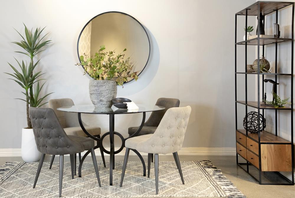 Aviano Gunmetal Dining Table Base