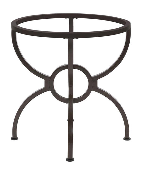 Aviano Gunmetal Dining Table Base by Coaster at Eve Furniture
