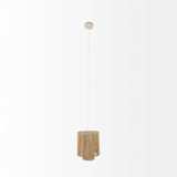 Aviario Natural Cane Cylindrical Pendant Light by Mercana at Eve Furniture