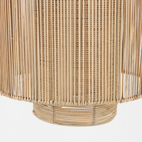 Aviario Natural Cane Cylindrical Pendant Light by Mercana at Eve Furniture