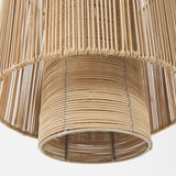Aviario Natural Cane Cylindrical Pendant Light by Mercana at Eve Furniture