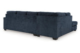 Aviemore Ink 2-Piece Left Arm Facing (LAF) Chaise Sectional by Ashley at Eve Furniture
