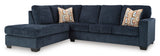 Aviemore Ink 2-Piece Left Arm Facing (LAF) Chaise Sectional by Ashley at Eve Furniture