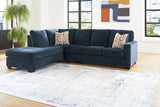Aviemore Ink 2-Piece Left Arm Facing (LAF) Chaise Sectional by Ashley at Eve Furniture