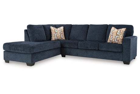 Aviemore Ink 2-Piece Left Arm Facing (LAF) Chaise Sectional by Ashley at Eve Furniture