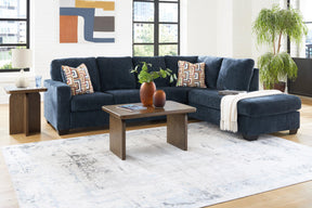 Aviemore Ink 2-Piece Right Arm Facing (RAF) Chaise Sectional by Ashley at Eve Furniture