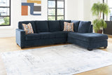 Aviemore Ink 2-Piece Right Arm Facing (RAF) Chaise Sectional by Ashley at Eve Furniture