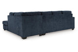 Aviemore Ink 2-Piece Right Arm Facing (RAF) Chaise Sectional by Ashley at Eve Furniture