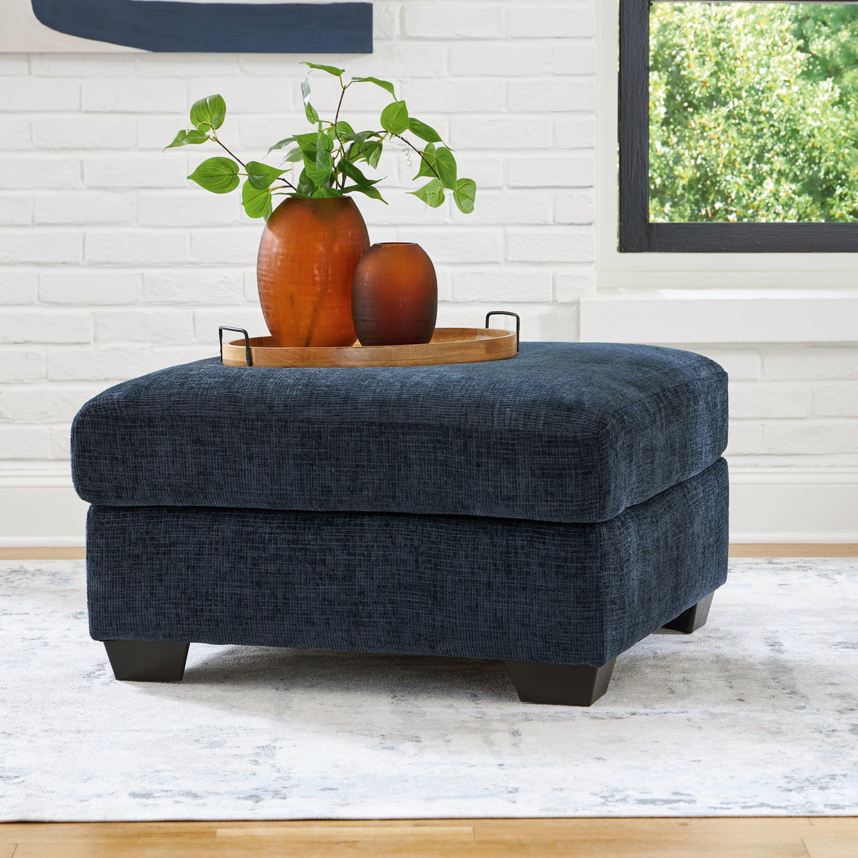 Aviemore Ink Oversized Accent Ottoman by Ashley at Eve Furniture