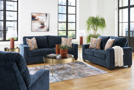 Aviemore Ink Sofa and Loveseat by Ashley at Eve Furniture