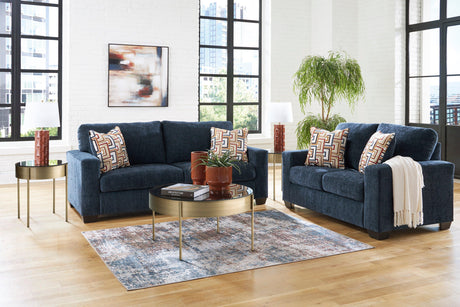 Aviemore Ink Sofa and Loveseat by Ashley at Eve Furniture