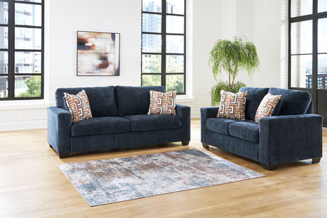Aviemore Ink Sofa and Loveseat by Ashley at Eve Furniture