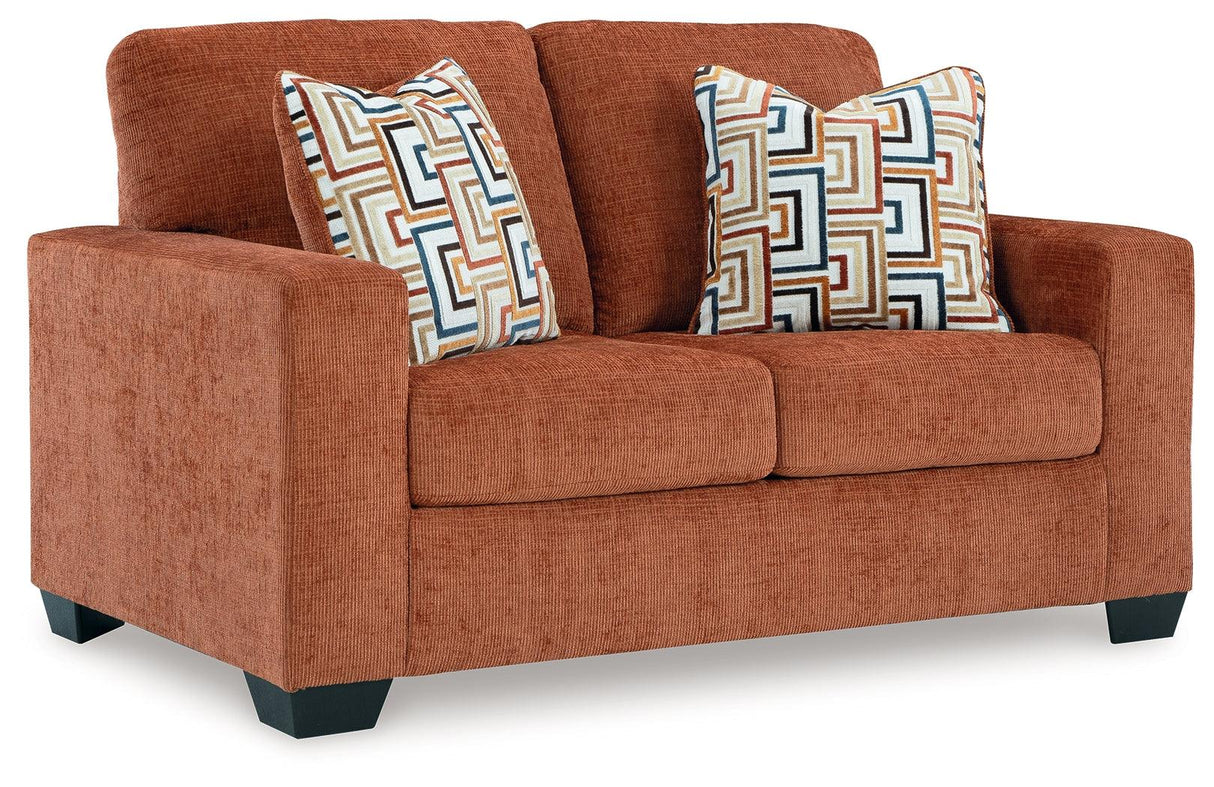 Aviemore Spice Loveseat by Ashley at Eve Furniture