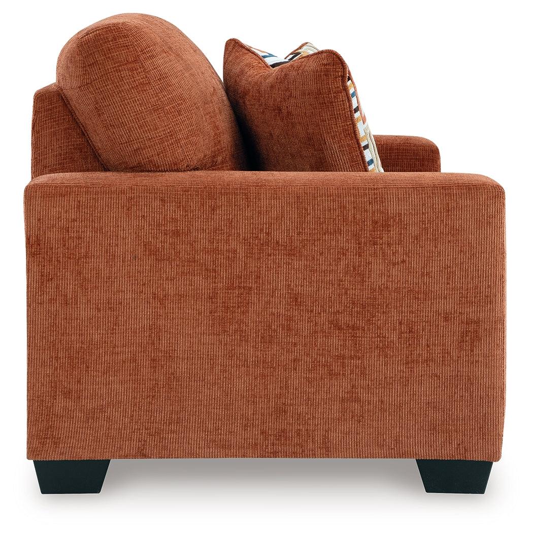 Aviemore Spice Loveseat by Ashley at Eve Furniture