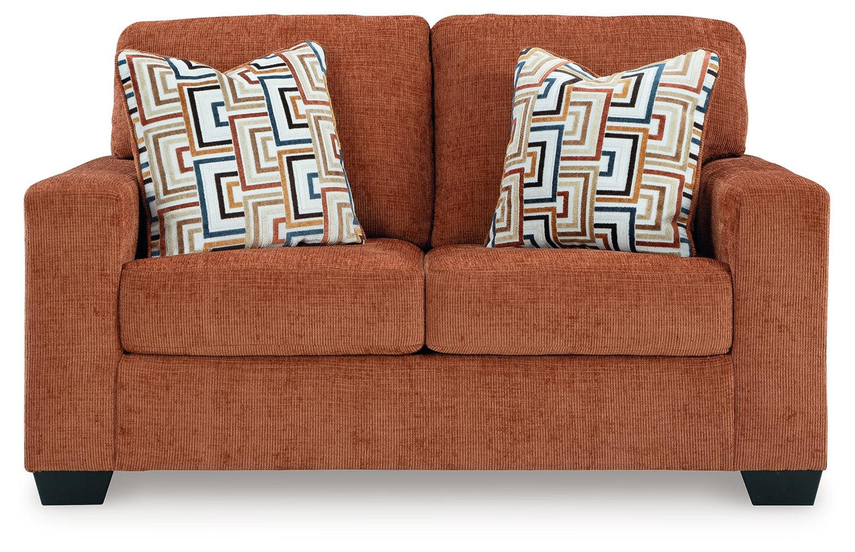 Aviemore Spice Loveseat by Ashley at Eve Furniture
